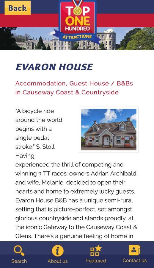Evaron House Stranocum 外观 照片